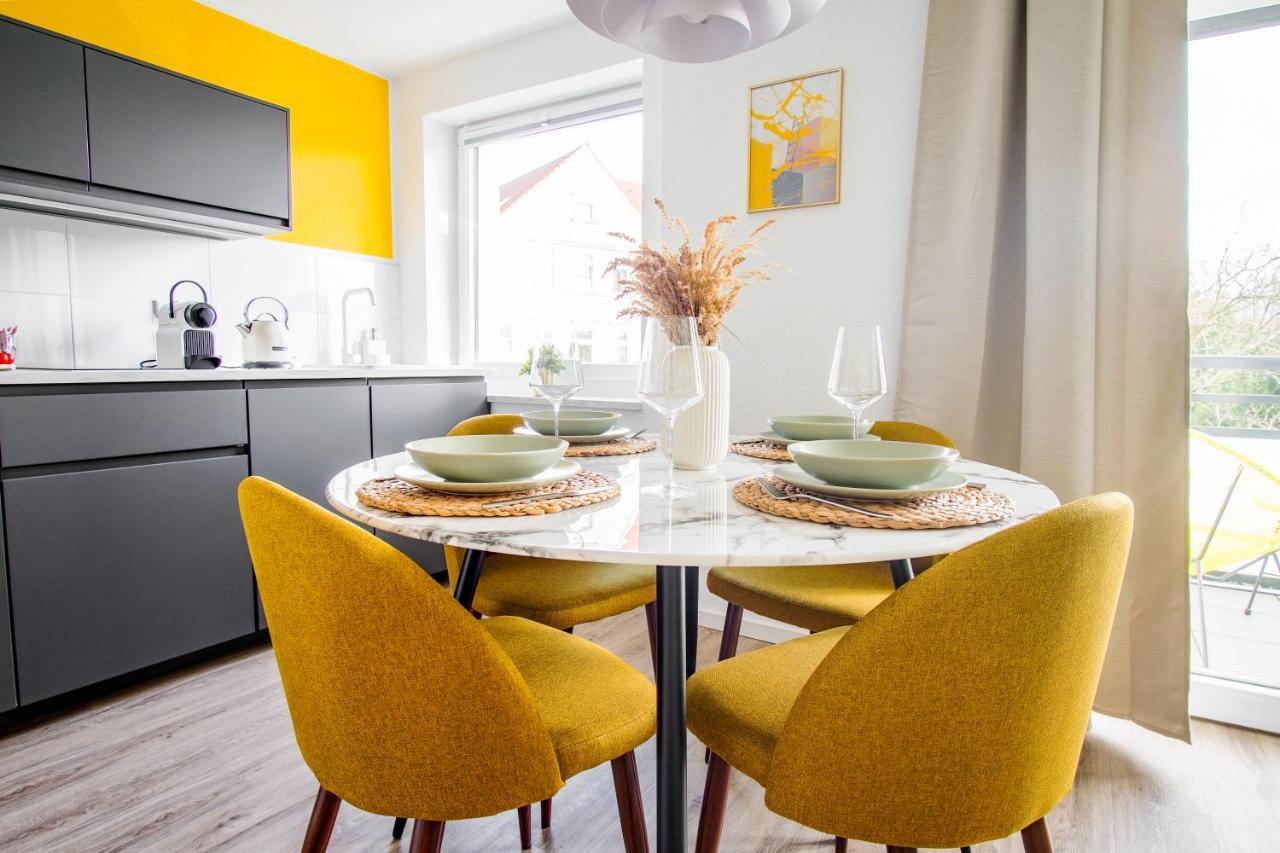 Homefy Come-Together Apartment - Balkon - Aufzug - Free Parking - Smart Tvs Essen Buitenkant foto